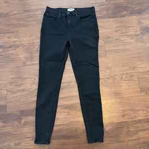 Levis Denizen Jeans 11M 30W 30L Black Denim High Rise Jegging Pants Stretch